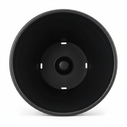 Vaso de Plantas Redondo Preto nº 3 Gibafer — Plástico Resistente 22 x 17 cm
