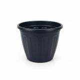 Vaso de Planta Plástico Redondo Nº 4 Preto 25x20cm – Gibafer