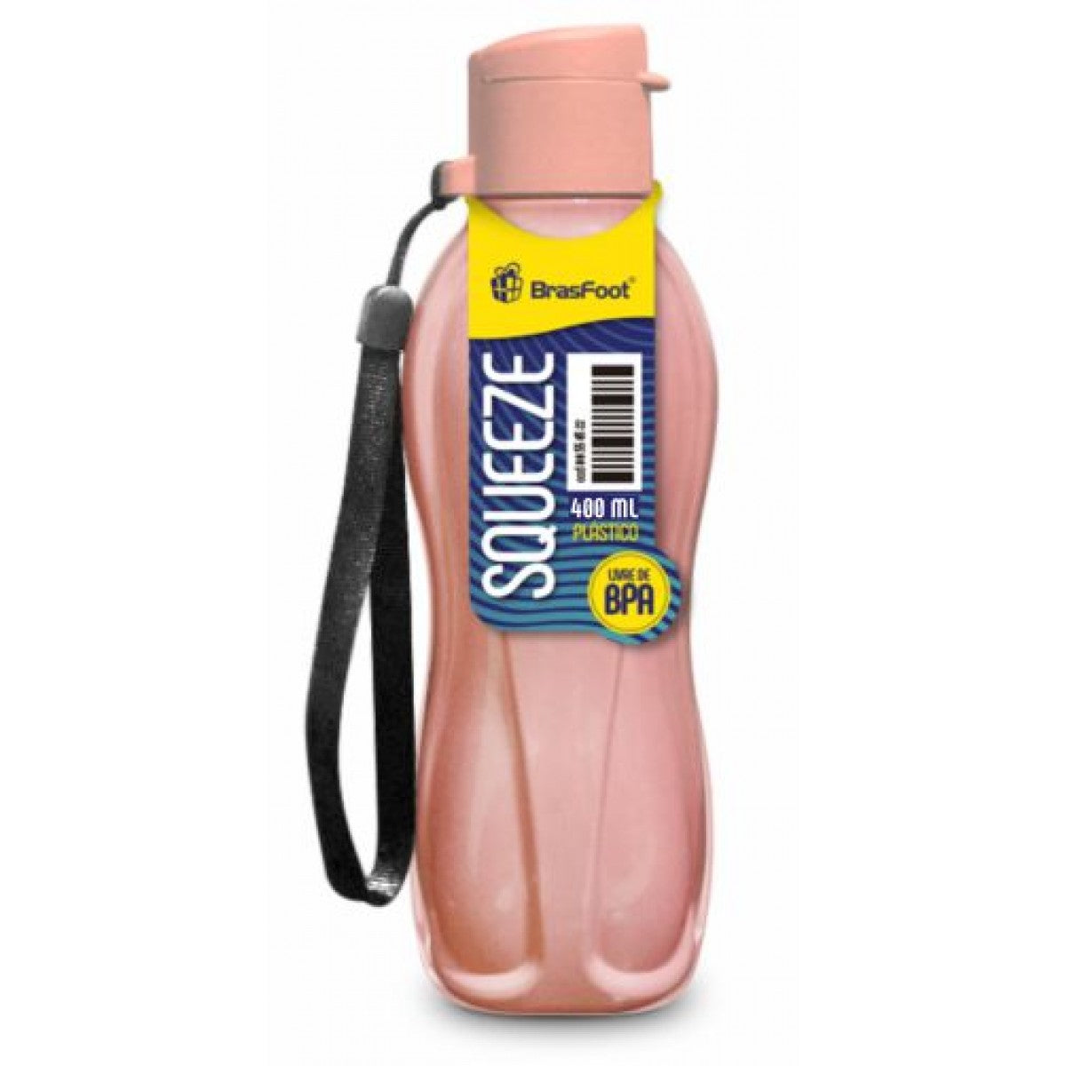 Garrafinha Squeeze Matte 400 ml - Rosê | Brasfoot Presentes
